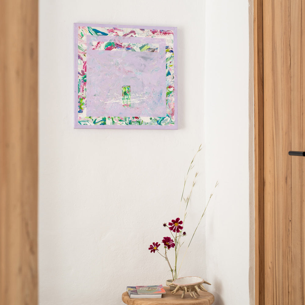 Artwork by Marie Su Loher in an Ibiza style setting