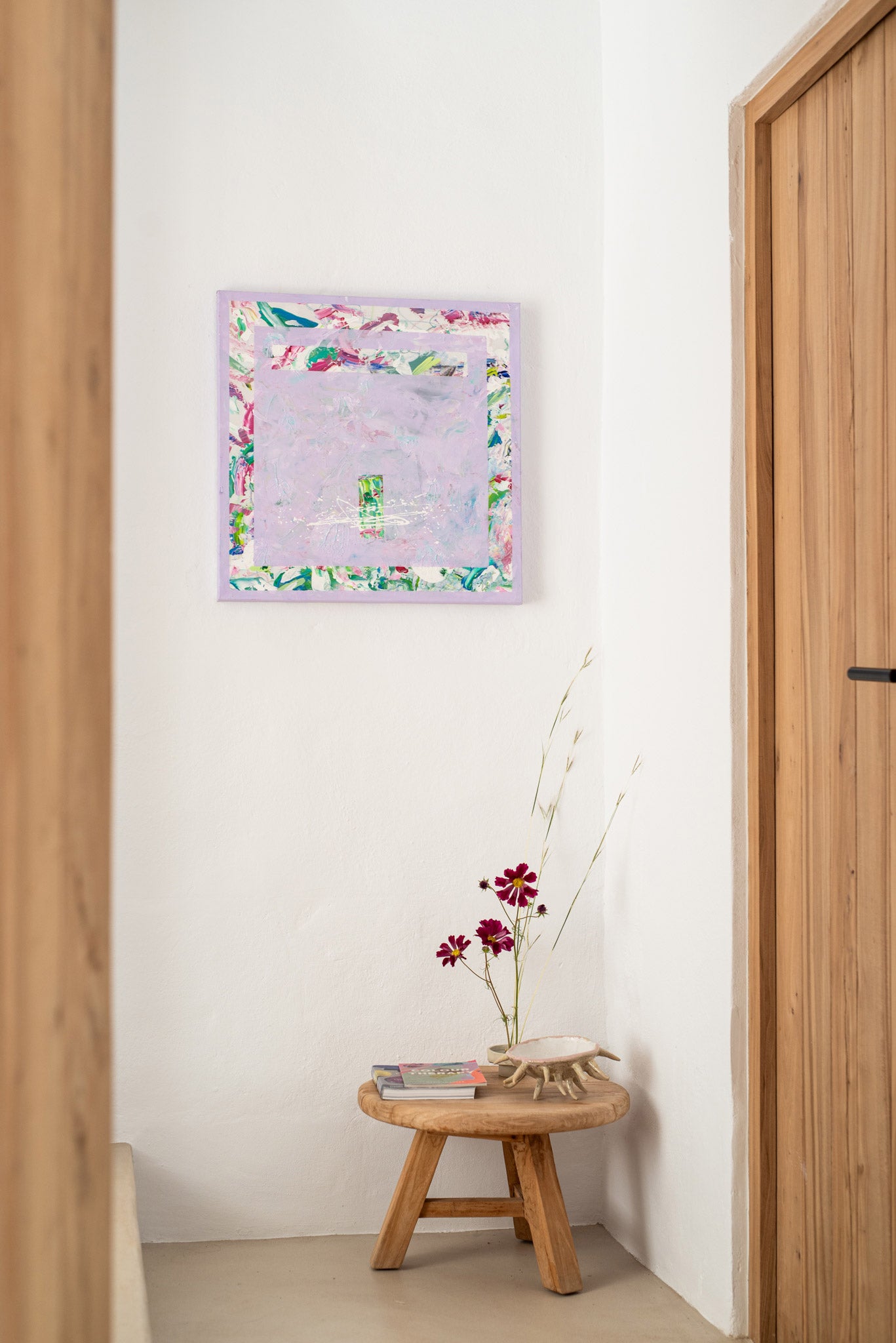 Artwork by Marie Su Loher in an Ibiza style setting