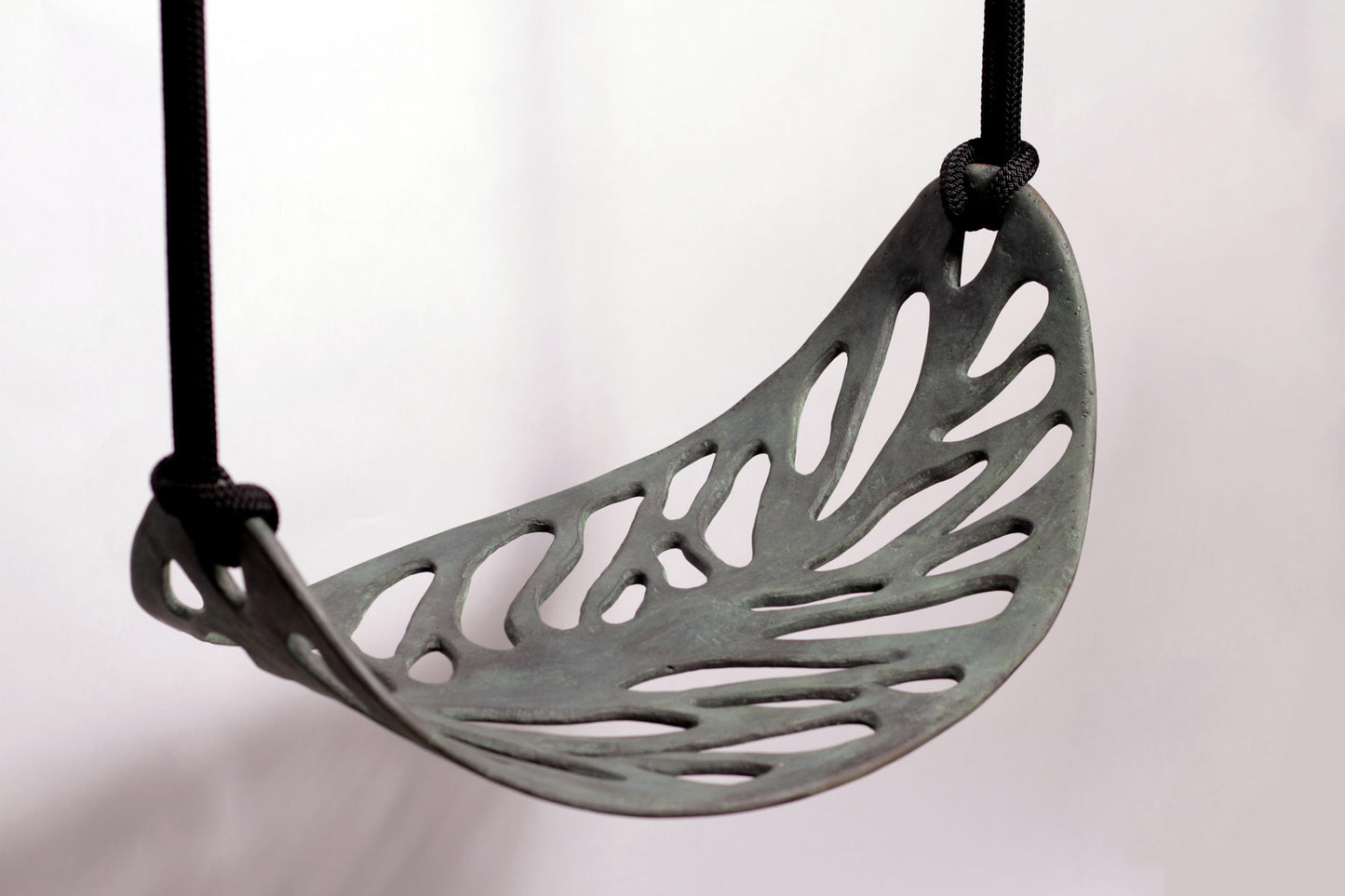 Autumn Leaf Swing in Bronze - Green Patina