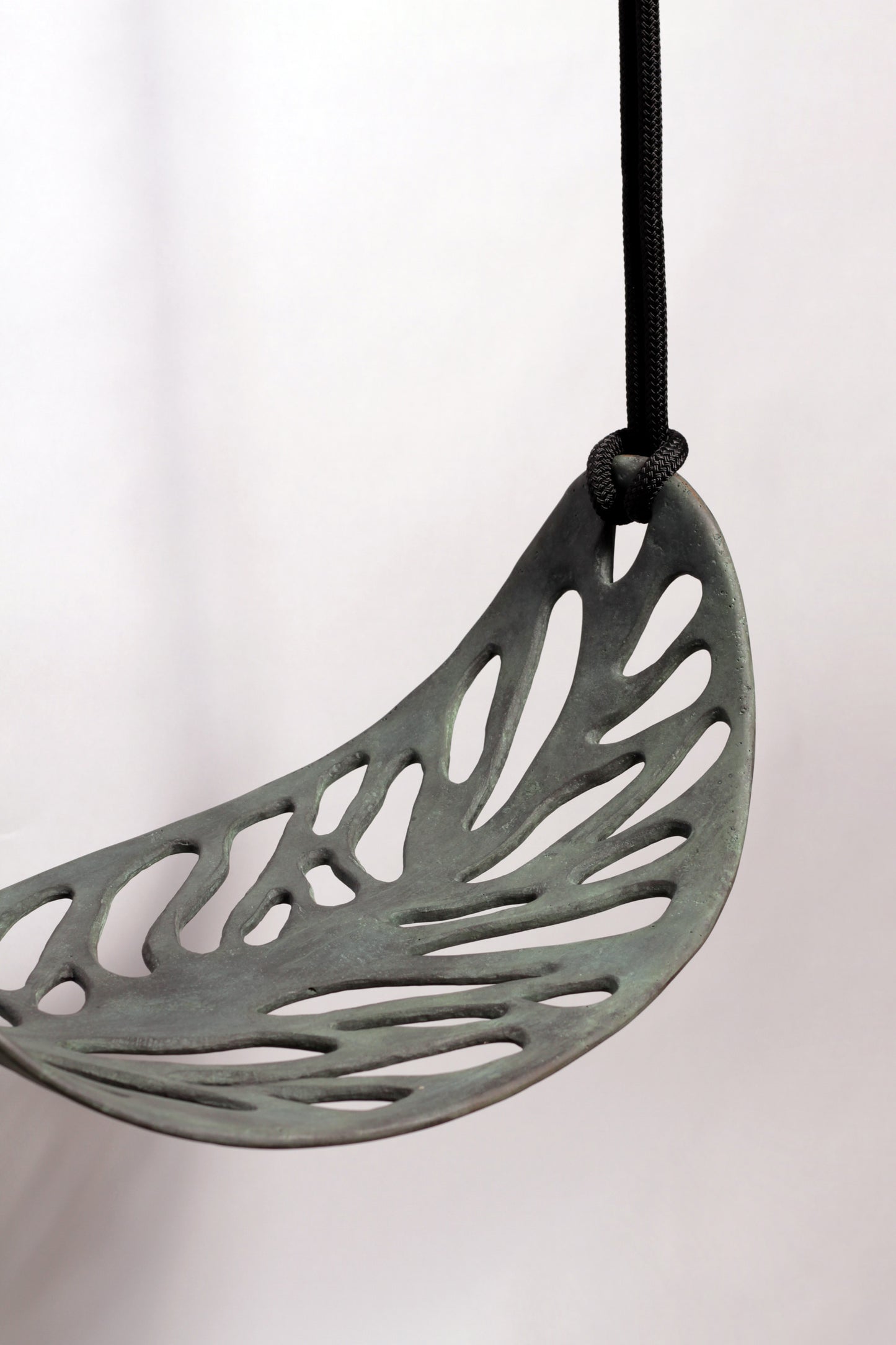 Autumn Leaf Swing in Bronze - Green Patina