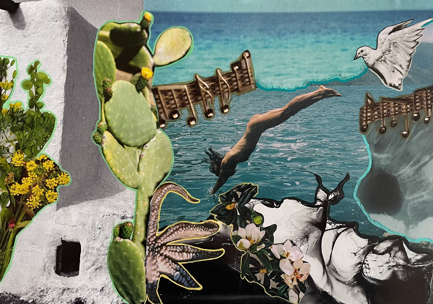 Collage art by Valentina Bouza